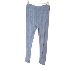 Modern Movement Pajama-Lounge Pants Elastic Waist Blue Marbled Large